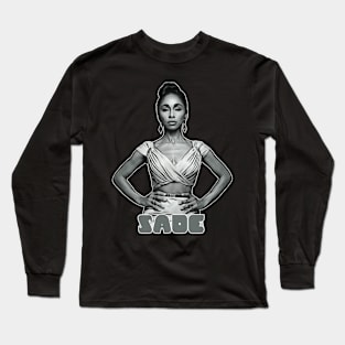 Vintage Sade 80s Fan Art Long Sleeve T-Shirt